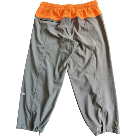 Lululemon Step Lively Crop Pants Orange and Gray - Picture 10 of 16